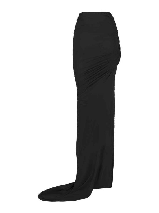 25SS 릭 오웬스 롱 스커트 RO01E7366UCDB09 Black - RICK OWENS