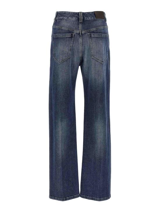 26SS 브루넬로 쿠치넬리 스트레이트 팬츠 MB114P4006C8986 Blue - BRUNELLO CUCINELLI