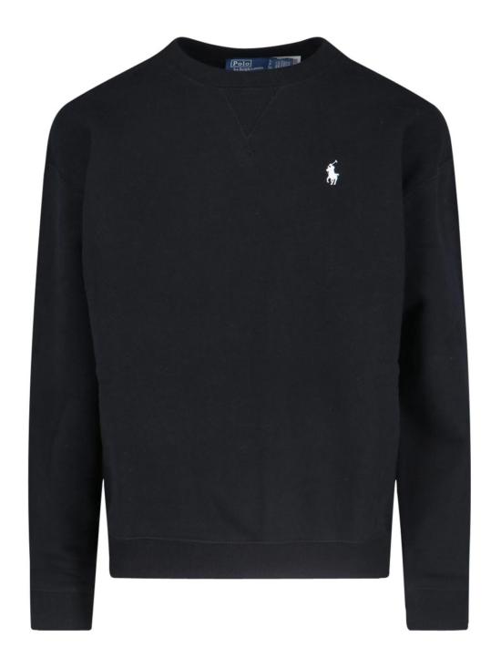 25FW 폴로 랄프로렌 포니로고 자수 플리스 스웨트 셔츠 211943006003 Black