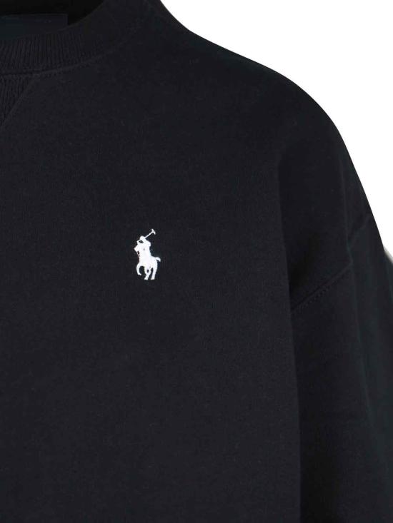 25FW 폴로 랄프로렌 포니로고 자수 플리스 스웨트 셔츠 211943006003 Black - POLO RALPH LAUREN