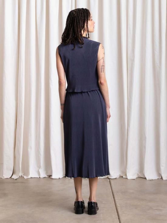  알리 골든 미디 스커트 스프링 플리츠 슬림 - ALI GOLDEN