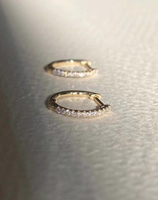  브레넌 스튜디오 이어링 다이아몬드 허기스