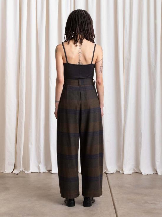  알리 골든 스트레이트 팬츠 울 루즈 배럴 팬츠 - ALI GOLDEN