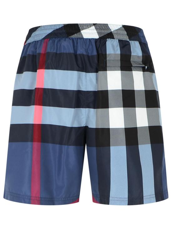 25FW 버버리 체크 스윔팬츠 8112685A5805 Blue - BURBERRY