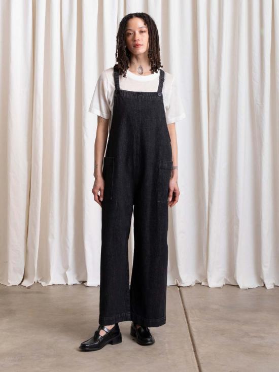  알리 골든 데님 팬츠 오버올 점퍼 - ALI GOLDEN