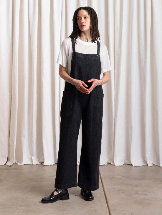  알리 골든 데님 팬츠 오버올 점퍼 - ALI GOLDEN