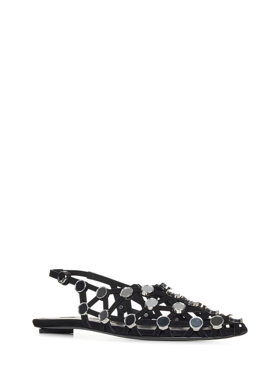 25FW 디 아티코 플랫 슈즈 246WSH00801 100 Black - THE ATTICO