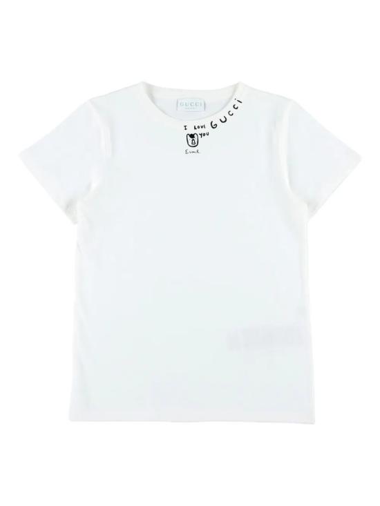 25FW [키즈] 구찌 티셔츠 547559 XJHFC 9214 NEW WHITE