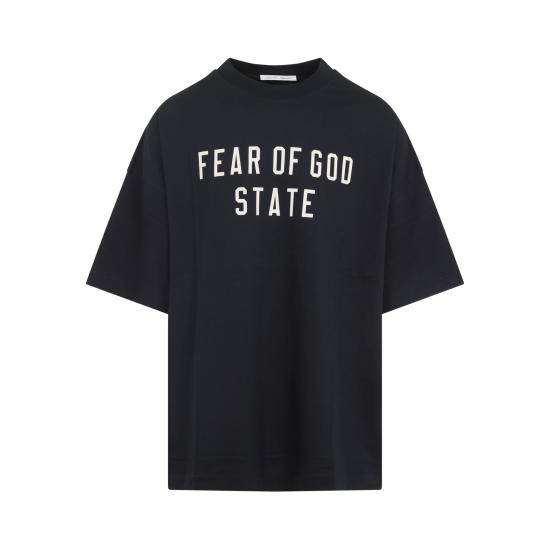 25FW 피어오브갓 반팔 티셔츠 125SP254470F JET BLACK - FEAR OF GOD