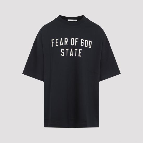 25FW 피어오브갓 반팔 티셔츠 125SP254470F JET BLACK - FEAR OF GOD