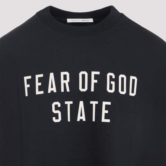 25FW 피어오브갓 반팔 티셔츠 125SP254470F JET BLACK - FEAR OF GOD