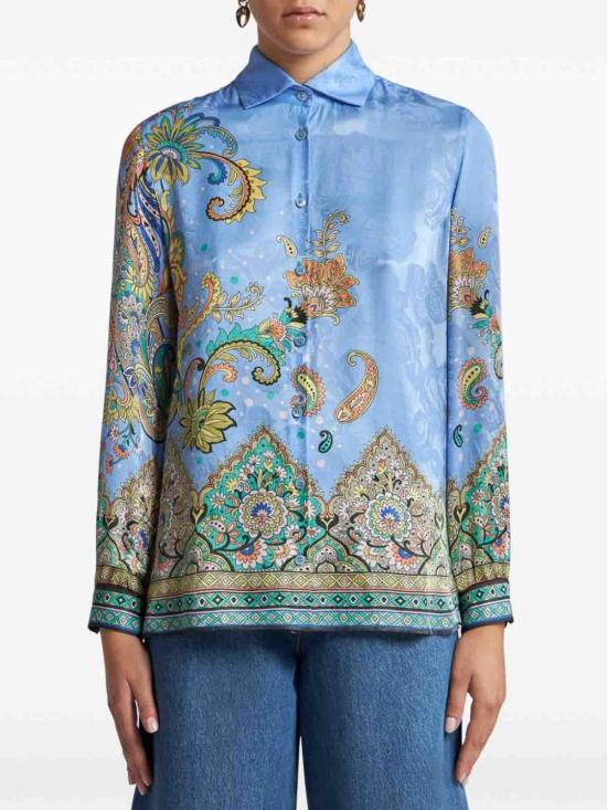 25SS 에트로 블라우스 WRIA0019AK774X0885 Light Blue - ETRO