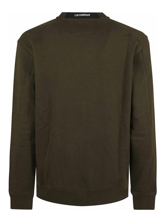 26SS 씨피 컴퍼니 렌즈 와펜 레이즈드 플리스 스웻셔츠 18CMSS023A005086W683 Green - C.P. COMPANY