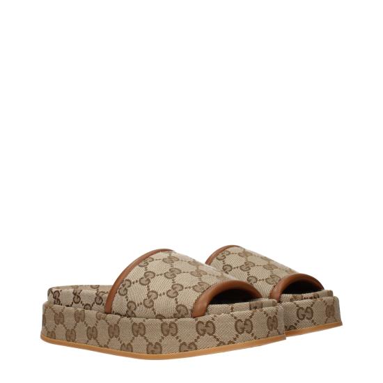 25FW 구찌 GG 플랫폼 슬라이드 샌들 816797FAD9C9745 - GUCCI