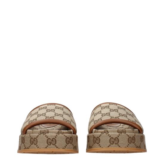 25FW 구찌 GG 플랫폼 슬라이드 샌들 816797FAD9C9745 - GUCCI