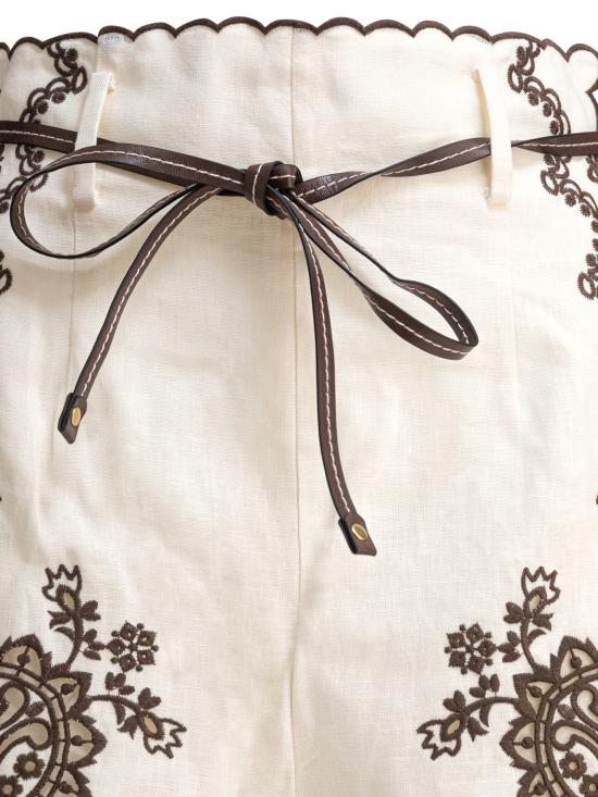 25FW 짐머만 숏팬츠 3289ASS253IVCH White - ZIMMERMANN