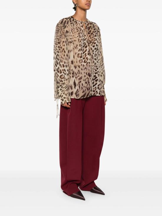 25FW 안다마네 블라우스 T180945BTNP255 830 Brown - ANDAMANE