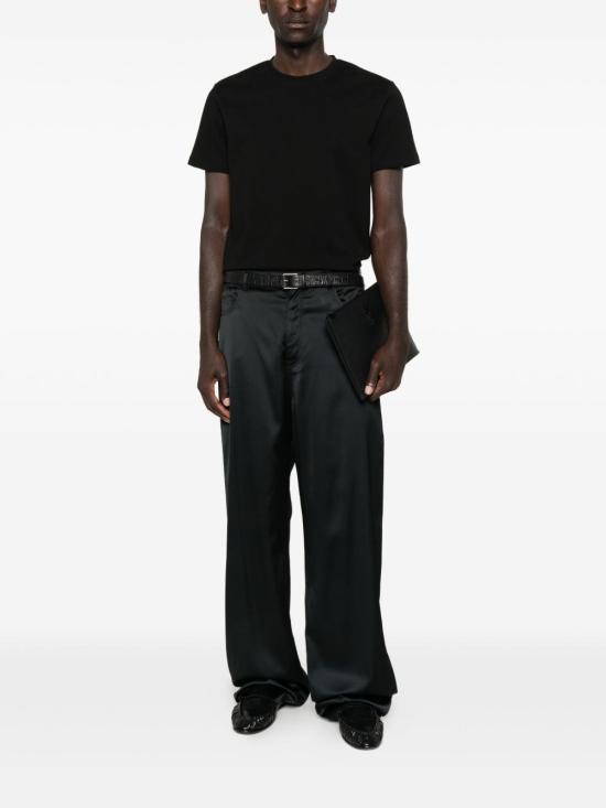 25FW 생로랑 반팔 티셔츠 841332Y38AK 1000 Black - SAINT LAURENT