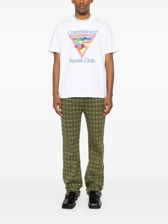 25FW 카사블랑카 반팔 티셔츠 MPF25JTS00101 WHITE - CASABLANCA