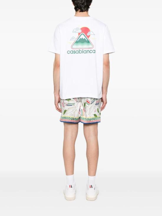 25FW 카사블랑카 반팔 티셔츠 MPF25JTS00104 WHITE - CASABLANCA