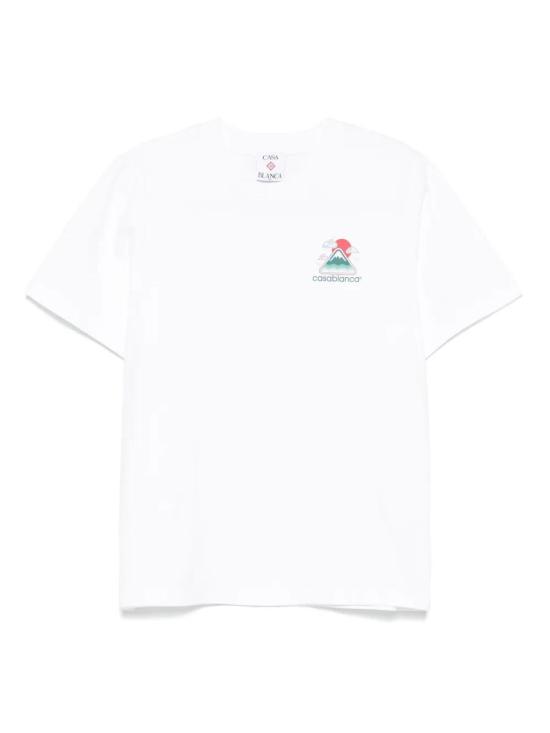 25FW 카사블랑카 반팔 티셔츠 MPF25JTS00104 WHITE