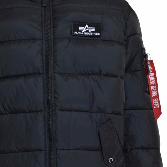 25FW 알파 숏패딩 118113 03 Black - ALPHA