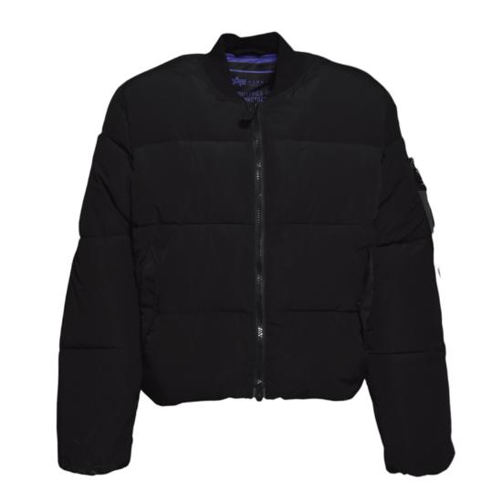 25FW 알파 숏패딩 148137UV 03 Black
