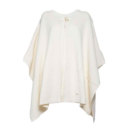 25FW [키즈] 끌로에 케이프 C20259 148 Ivory - CHLOE