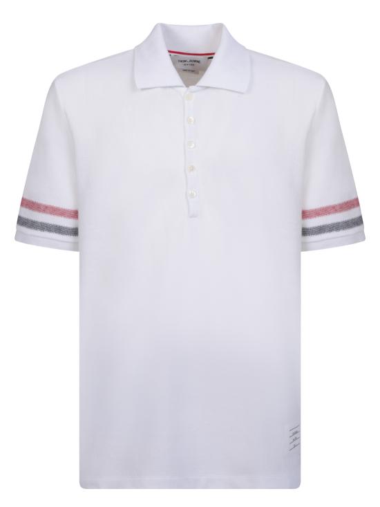  톰브라운 폴로 티셔츠 MJP169A J0046 100 White
