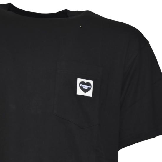 25FW 칼하트 WIP 반팔 티셔츠 I032128 00EXX Black - CARHARTT WIP