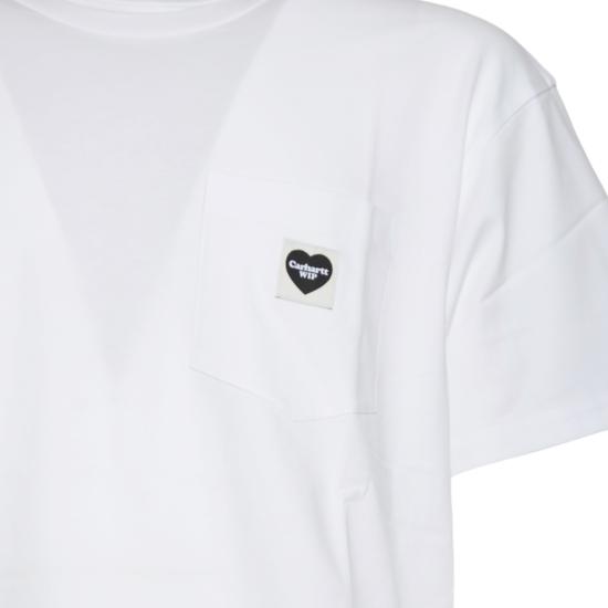 25FW 칼하트 WIP 반팔 티셔츠 I032128 00AXX White - CARHARTT WIP