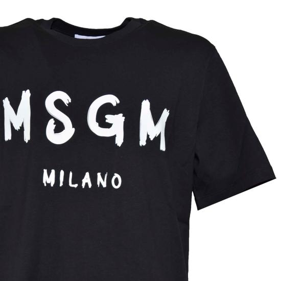 25FW 엠에스지엠 반팔 티셔츠 2000MM510200002 99 Black - MSGM