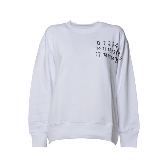 25FW [키즈] MM6 메종마르지엘라 니트/스웻셔츠 M60896MM02X M6100 White