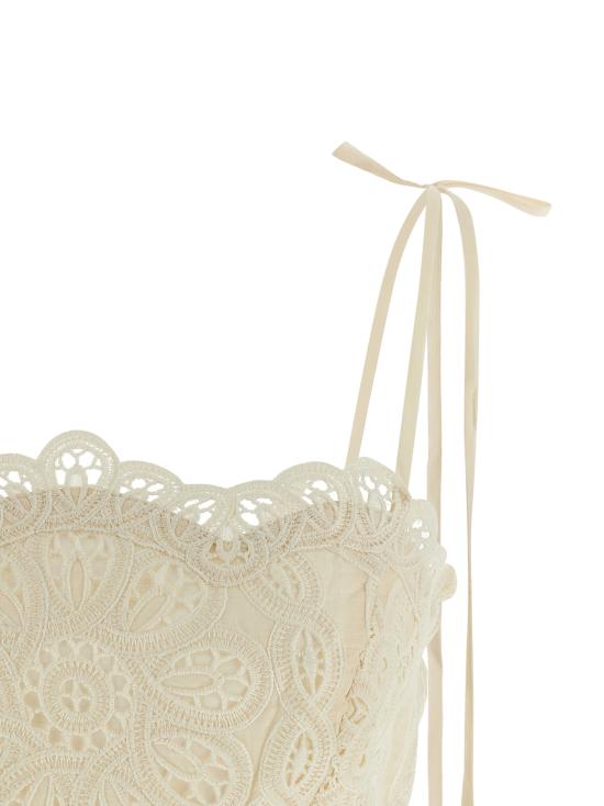 25FW 짐머만 민소매 티셔츠 4245TSS251IVO Beige - ZIMMERMANN