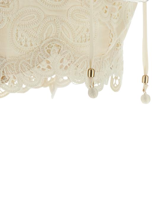 25FW 짐머만 민소매 티셔츠 4245TSS251IVO Beige - ZIMMERMANN