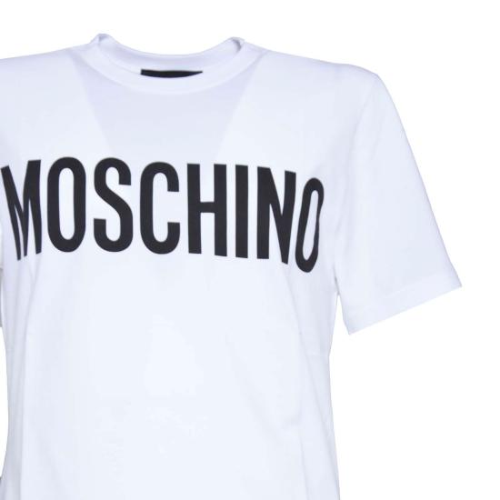 25SS 모스키노 반팔 티셔츠 A07022039 1001 White - MOSCHINO