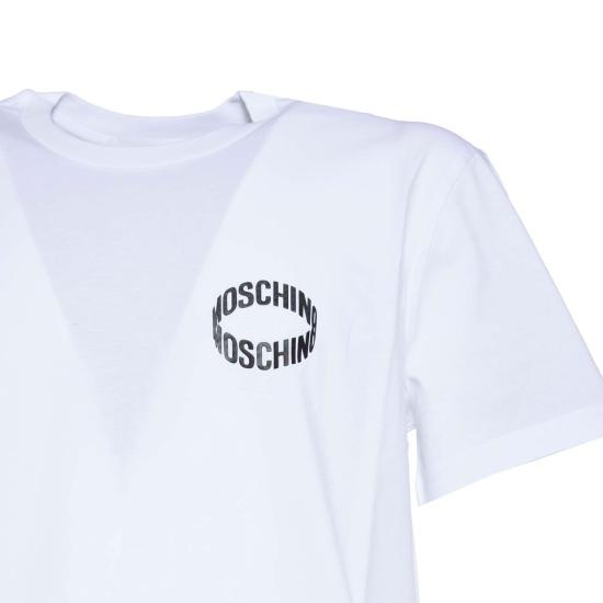 25SS 모스키노 반팔 티셔츠 A07152041 1001 White - MOSCHINO