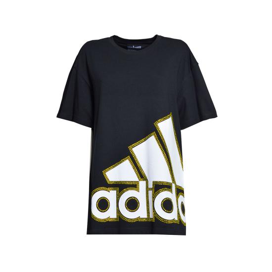 25SS CABAN ROMANTIC X ADIDAS 반팔 티셔츠 CBTSHIRT2 NEROSWGIALLO Black