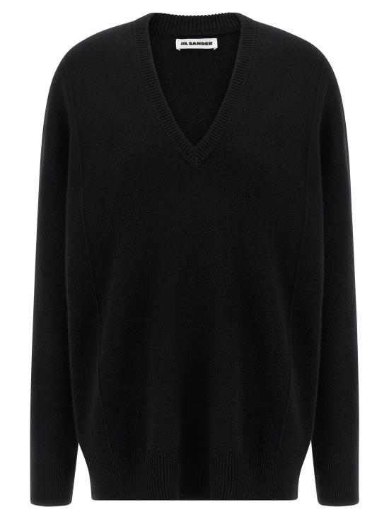 25FW 질샌더 스웨터 J03GP0168J14818001 Black