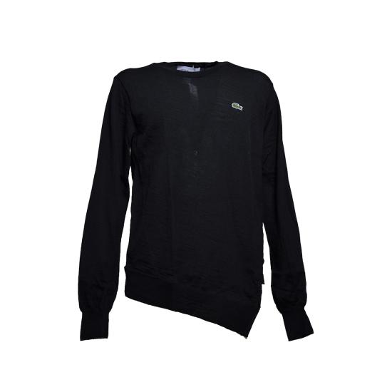25FW 꼼데가르송 X 라코스테 스웨터 FLN002W23 1 Black - COMME DES GARCONS  X LACOSTE