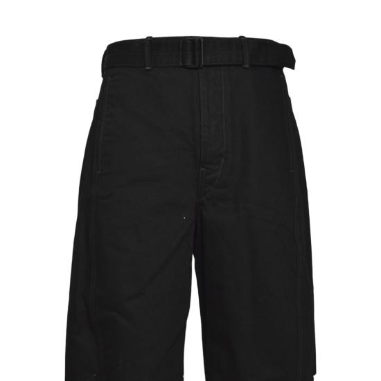 25FW 르메르 벨티드 트위스트 팬츠 PA326LD1055 BK999 Black - LEMAIRE