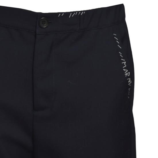 25FW 마르니 스트레이트 팬츠 PAMA0482S1TW839 00B99 Blue - MARNI