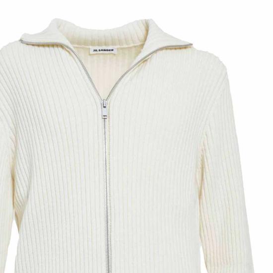 25FW 질샌더 집업 니트 J22HP0013J14632 106 Beige - JIL SANDER