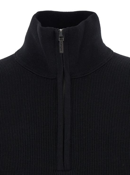 25FW 캉그라 집업 니트 20126013 Black - KANGRA