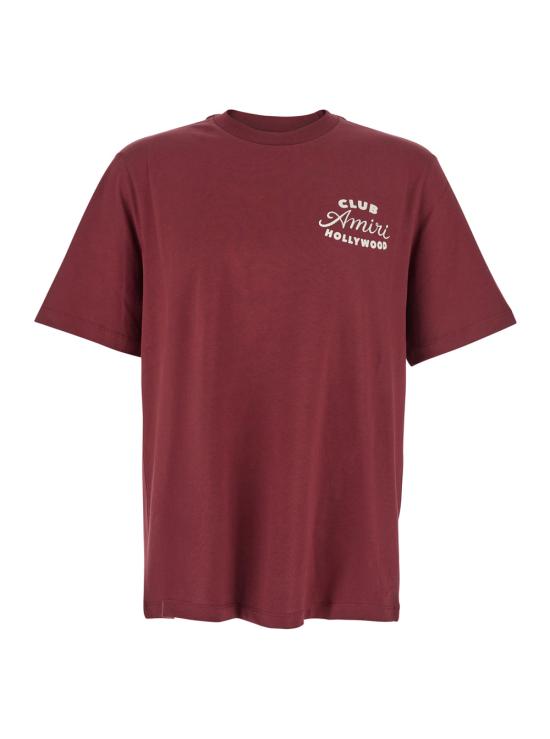 25FW 아미리 반팔 티셔츠 AMJYTE1254WINE Bordeaux