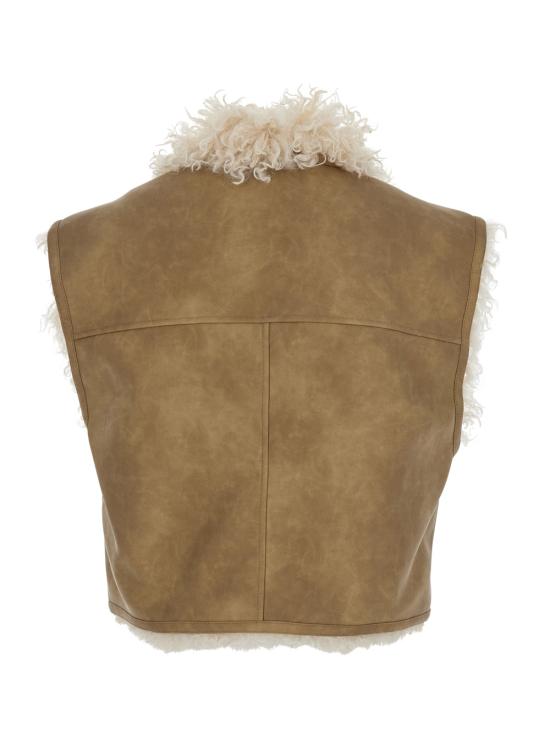 25FW 이자벨마랑에뚜왈 CLARA 클라라 퍼 시어링 베스트 GI0060FAC3A01E50TA Beige - ISABEL MARANT ETOILE