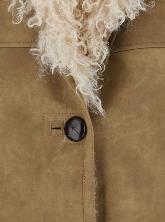 25FW 이자벨마랑에뚜왈 CLARA 클라라 퍼 시어링 베스트 GI0060FAC3A01E50TA Beige - ISABEL MARANT ETOILE