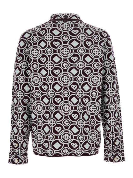 25FW 카사블랑카 긴팔 셔츠 MAW25KW109301AUBERGINE Bordeaux - CASABLANCA