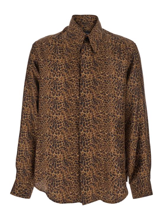 25FW 엠포리오 아르마니 긴팔 셔츠 EM004120TE18204P6003 Brown