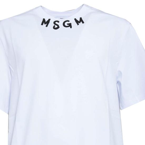 25FW 엠에스지엠 반팔 티셔츠 3740MM102247798 01 White - MSGM